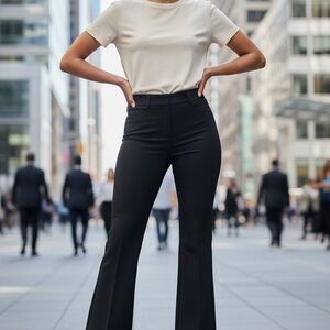 Express Black Flare Pants for Women